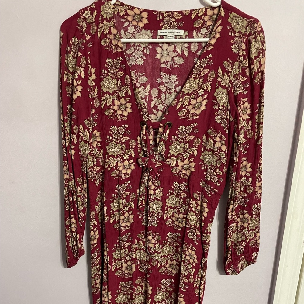 Floral American eagle dress